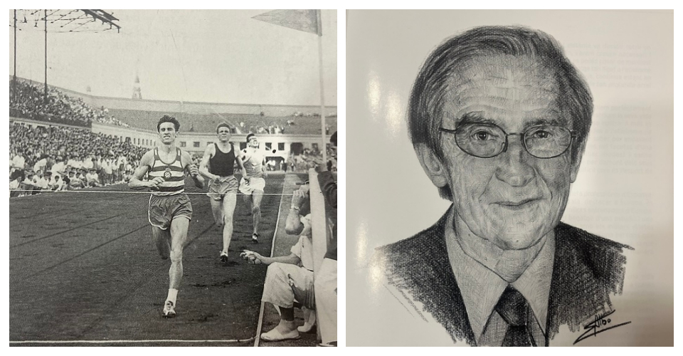 Rècord d'Espanya 800 a l'Estadi Olímpic i Caricatura