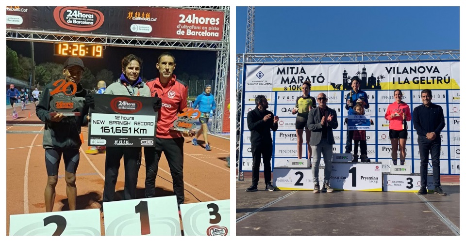 Rècord d'Espanya 12 hores i podi femení Vilanova