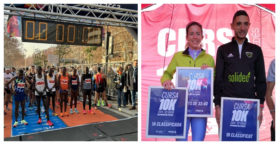 Sortida de la mitja marató de Terrassa i Fifa i Soler a la 10 K Vilafranca