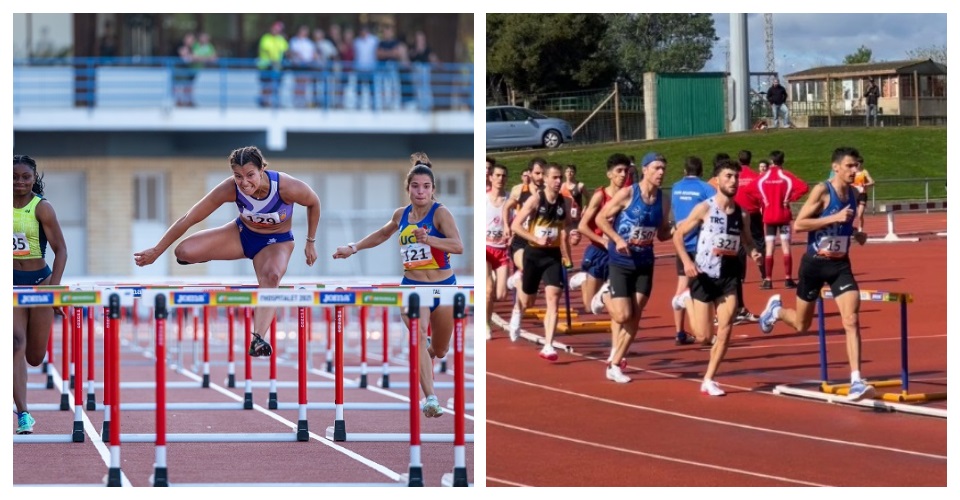Mireia López, Marina Lamata i Lerato Pagès by Alicia Pou i Una edició anterior a Lleida de l'Universitari. Foto FCA