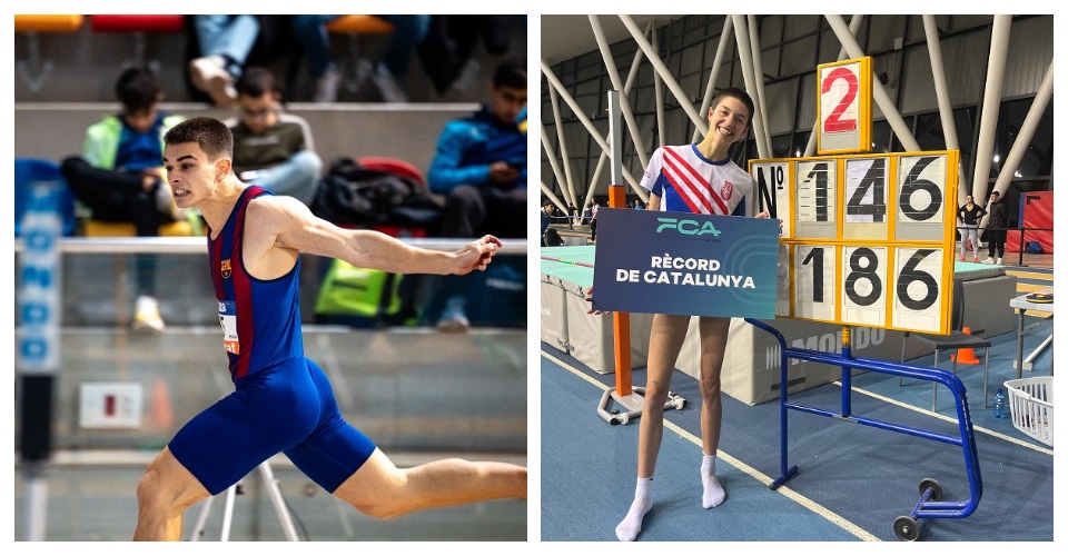Pol Elvira serà una de les estrelles. Foto Avancam i Ona Bonet amb el rècord de Catalunya. Foto FCA