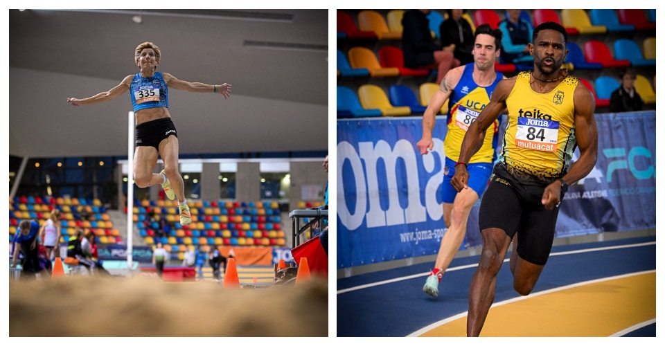 Maria Rosa Escribano buscarà seguir guanyant medalles. Foto Raúl Gràcia i Udonsinachi Erete al Campionat de Catalunya. Foto Raúl Gràcia