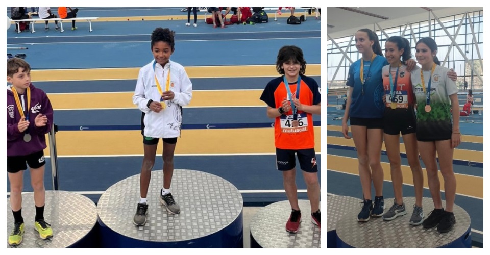 Podi del Campionat de Catalunya proves combinades sub 12. Foto Cornellà i Podi del Campionat Catalunya proves combinades sub 14. Foto Cornellà