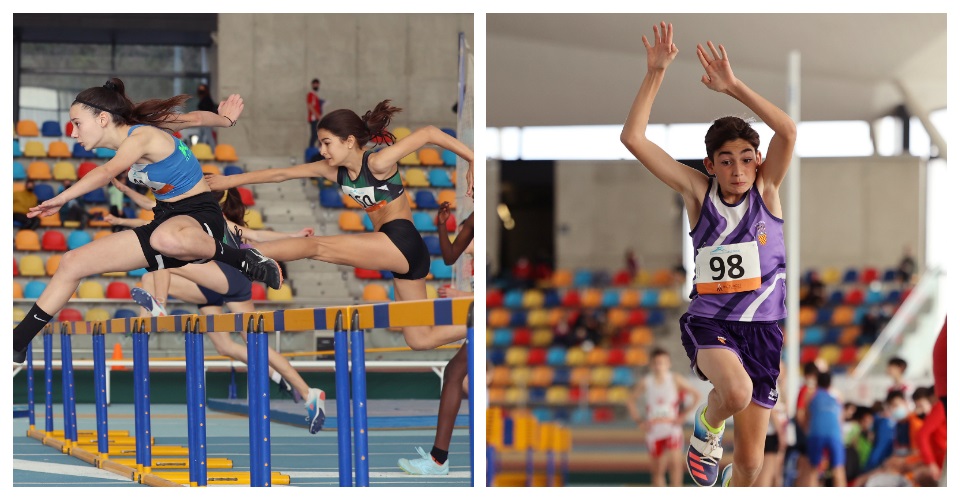 60 mt a la PC Carme Valero. Foto Carlos Guzman i Un moment de llargada sub 14 a la PC Carme Valero. Foto Carlos Guzman