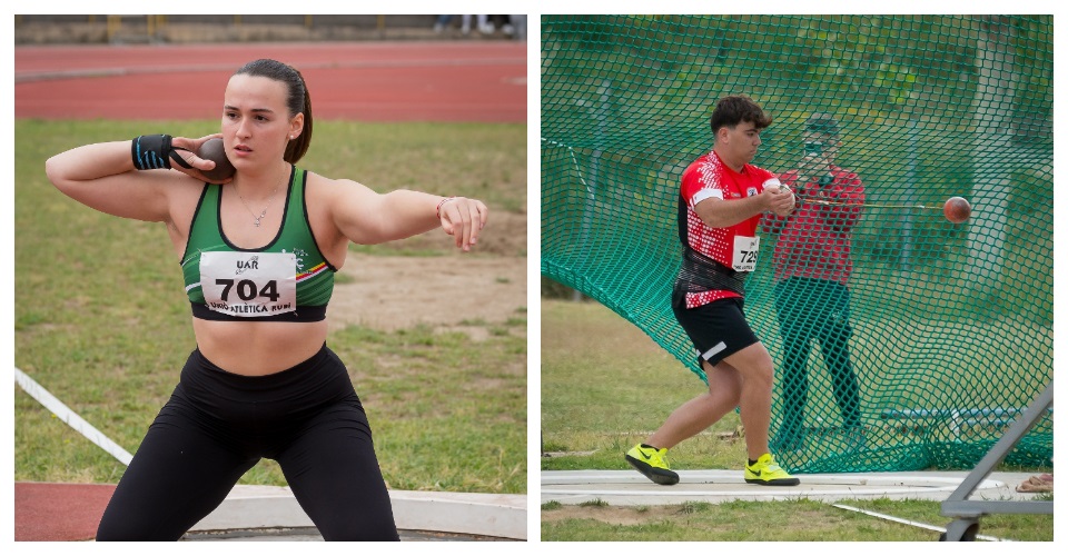 Un dels moments del llançament de pes a Rubí. Foto Miquel Adell i Un dels moments del llançament de pes a Rubí. Foto Miquel Adell