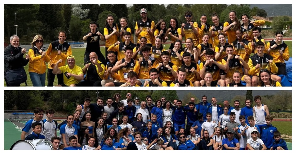 El CA Igualada després de guanyar la primera jornada. Foto club i El CA Granollers a Sant Celoni. Foto club