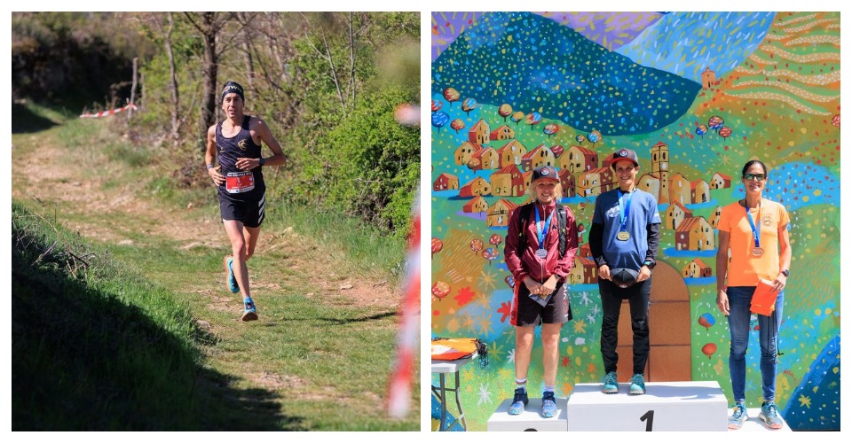 Xavi Tomasa guanyador M35 i absolut. Foto Albert Codina i Podi femení amb Alham Elkakdi. Foto Albert Codina