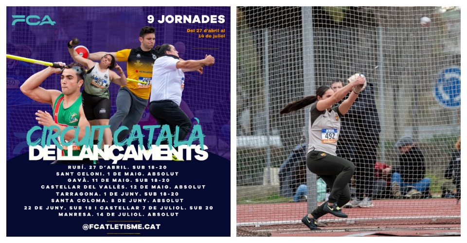 Cartell i Carla Serral al Campioant Catalunya llançaments. Foto FCA