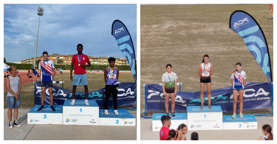 Dos dels podis de les proves combinades del cap de setmana a Tarragona