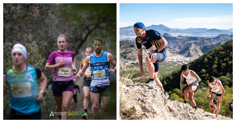 Nuria Gil al Campionat Catalunya trail. Foto Artur Ribera i Toni Banyos al Campionat d'Espanya de trail. Foto RFEA