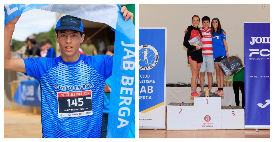 Ernest Torrent guanyador de la Petita BRB sub 16. Foto Albert Codina i El podi femení sub 18 ahir a la Copa BRB. Foto Albert Codina