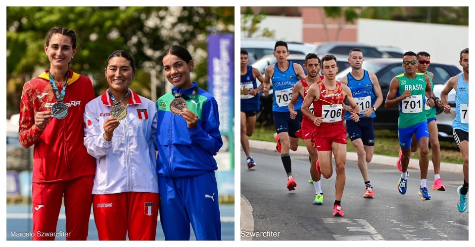 Paula Juàrez amb la medalla. Foto Marcelo Szwarcfiter i Ilias Fifa en un dels moments de la cursa. Foto Marcelo Szwarcfiter