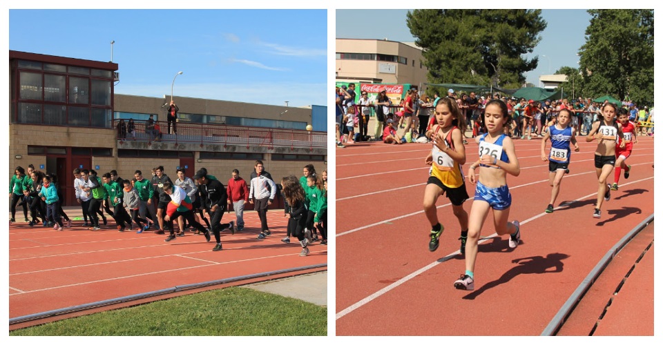 Una competició a la pista de Castellar. Foto CAC i Un campionat de Catalunya de promoció anterior. Foto FCA