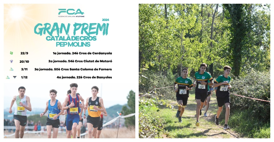 Cartell + Foto dels atletes Cerdanyola - Foto: Julia Pujols