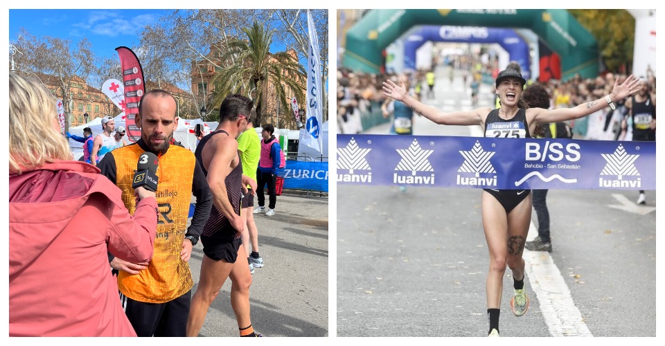 Artur Bossy (foto FCA) + Laura Rodríguez (foto Behobia)