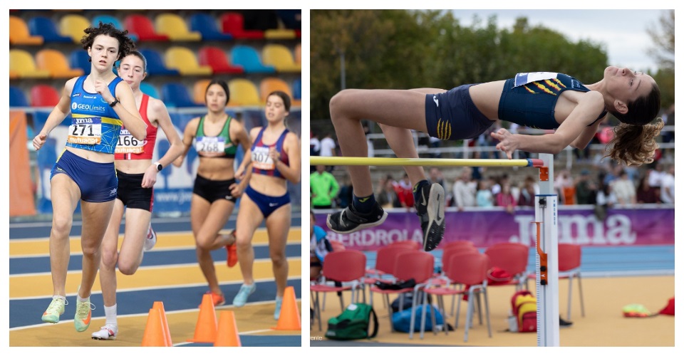 Maia Parés competint a PC. Foto Carlos Guzman / Adriana Alejandre competint amb Catalunya. Foto Carlos Guzman