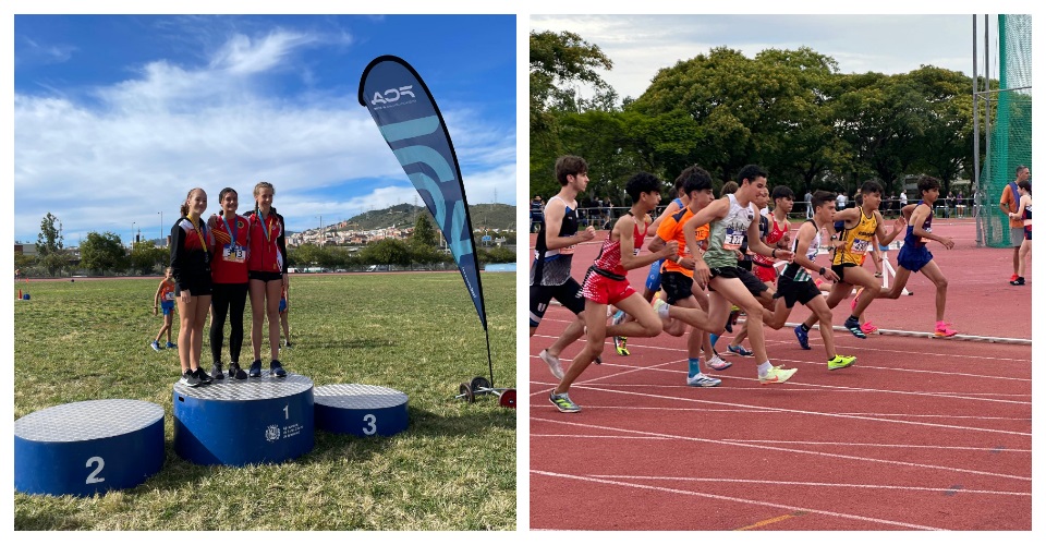 Un dels podis de la setmana passada i un moment d'una prova de promoció. Fotos FCA