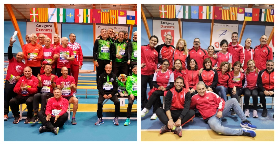 CA Nou Barris al podi. Foto RFEA. L’equip del Barcelona Atletisme masculí i femení. Foto club