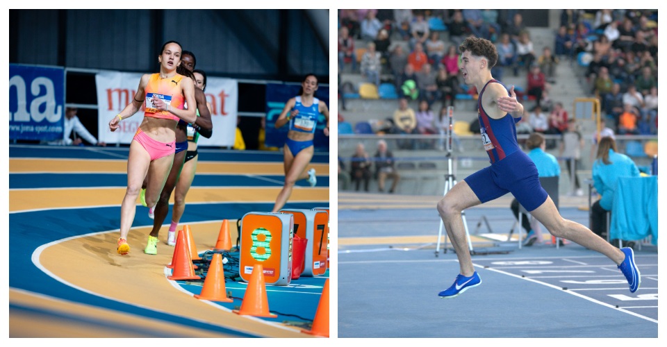 Berta Segura i Adrian Priego. Fotos FCA/Capacam i Albert Raga/Capacam