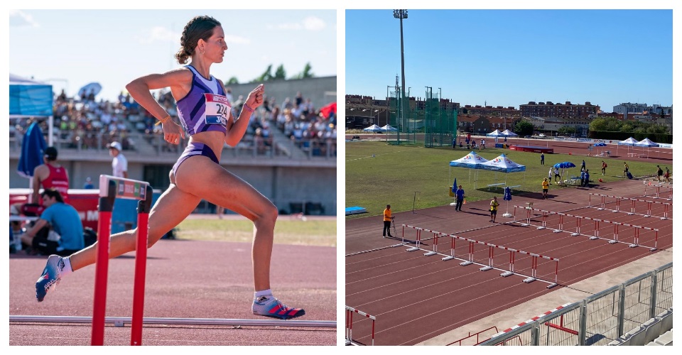 L’atleta Clàudia Mir competint a Tarragona