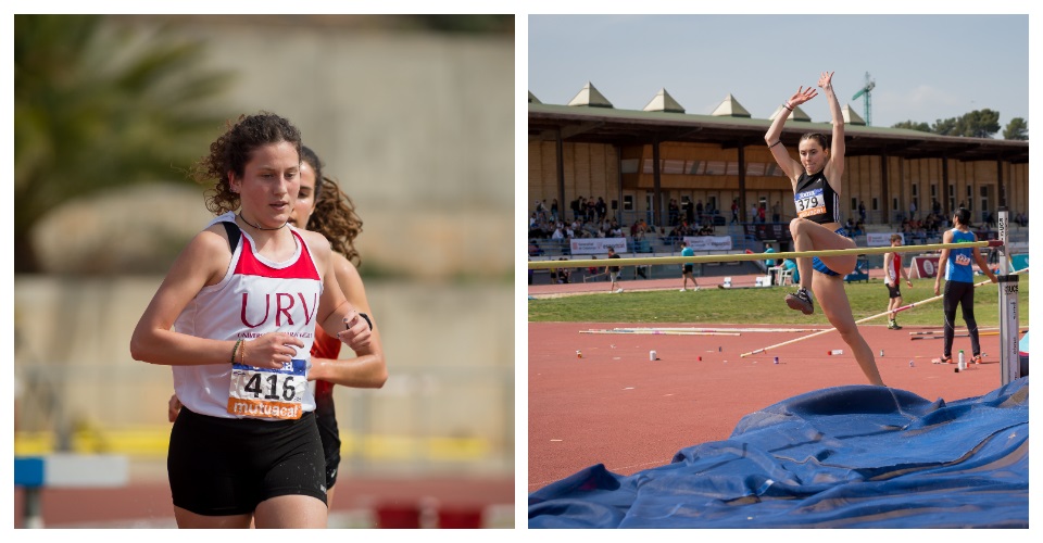 Carla Gonzàlez representant URV i Júlia Lillo a l’alçada del curs passat. Fotos Miquel Adell
