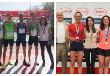 Mourad Mounim i Argentina Oria, ors a la mitja marató