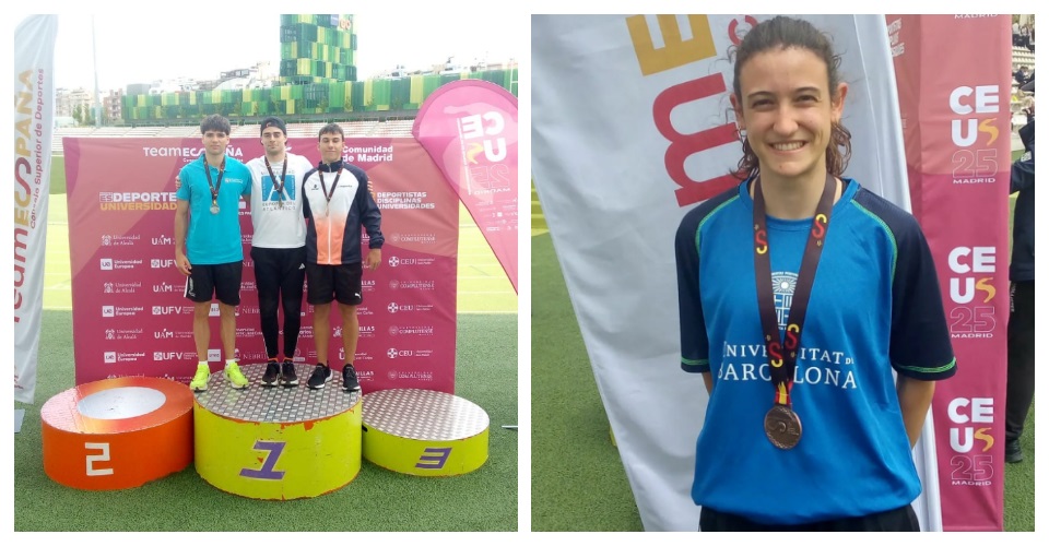 Marta Mitjans i Joan Gea. Fotos Atletes