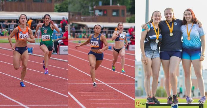 Anna Obradors (416), Jaël Bestué (226) i Podi Disc Sub 18 femení