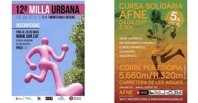 Cartell Milla de Montcada i Cursa AFNE 2017